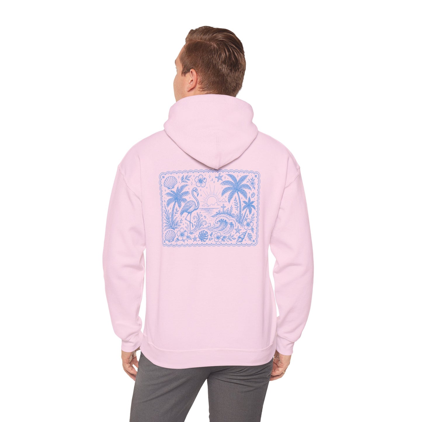 Happy Days Hoodie — Tropical Palm Beach Graphic Pullover