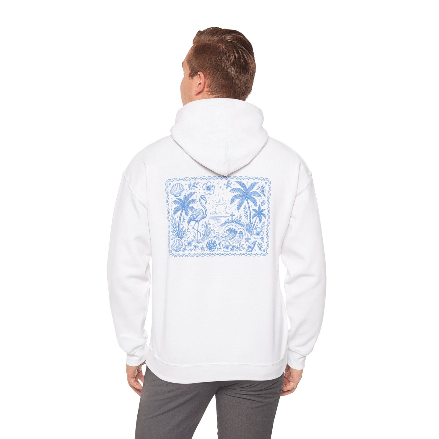 Happy Days Hoodie — Tropical Palm Beach Graphic Pullover