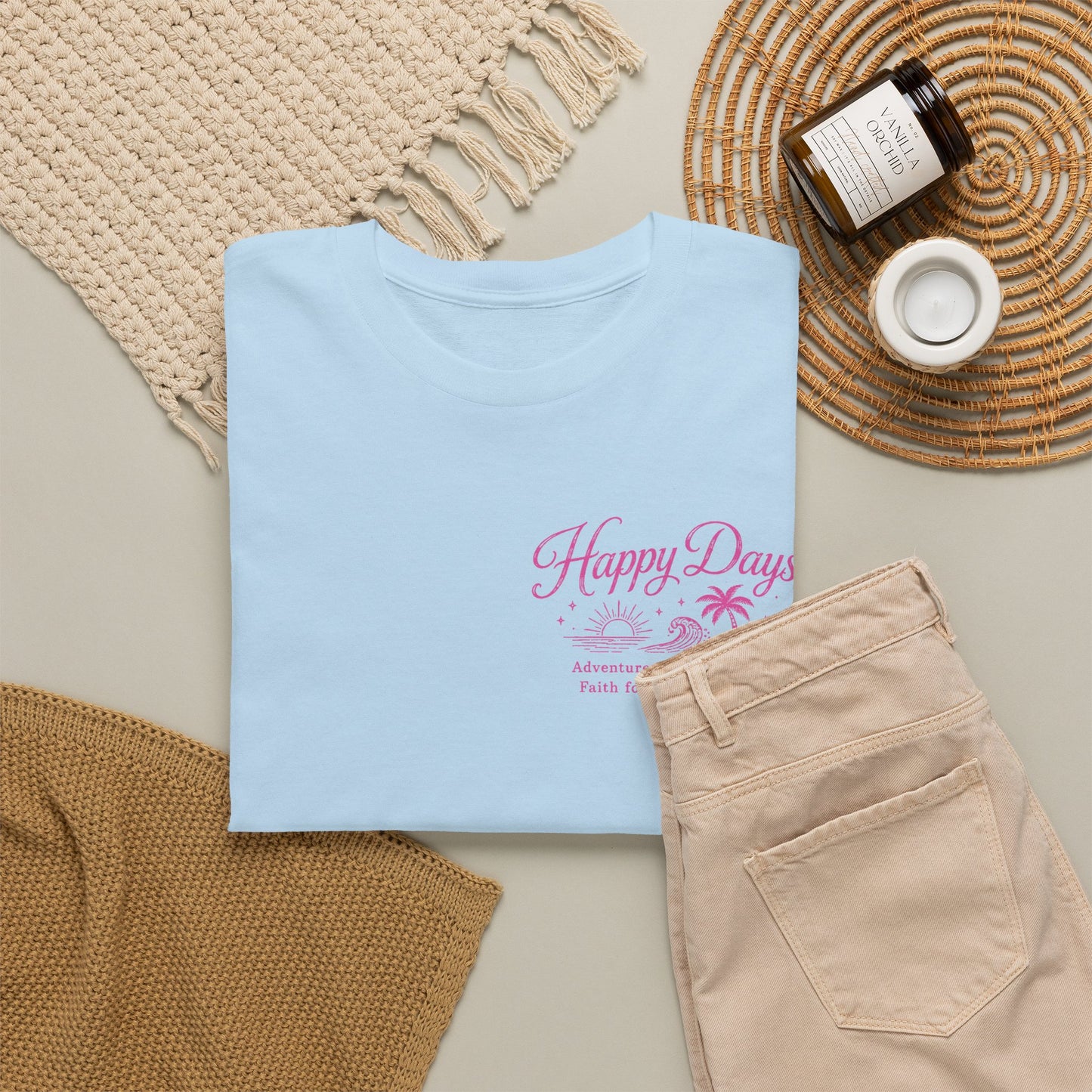 T-Shirt — Pink Tropical Flamingo Graphic Tee