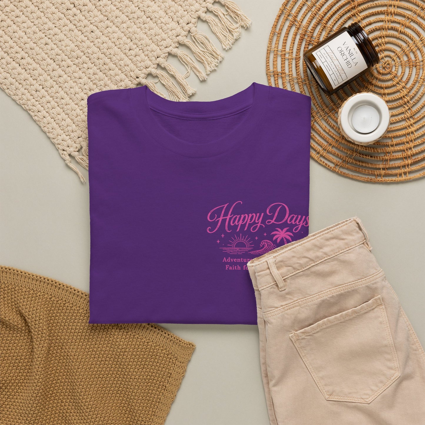 T-Shirt — Pink Tropical Flamingo Graphic Tee